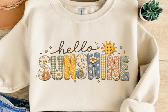 Bring Summer Joy with Hello Sunshine Floral Shirt PNG