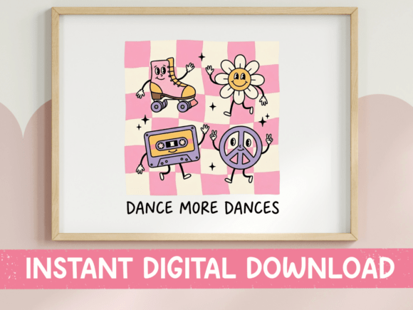 Celebrate Retro Joy: The Dance More Dances SVG Design