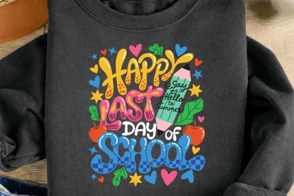 Celebrate the Final Bell: Last Day of School Summer Break Design