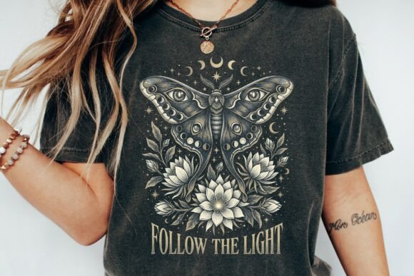 Celestial Moth Png: A Gothic-Inspired Design Asset