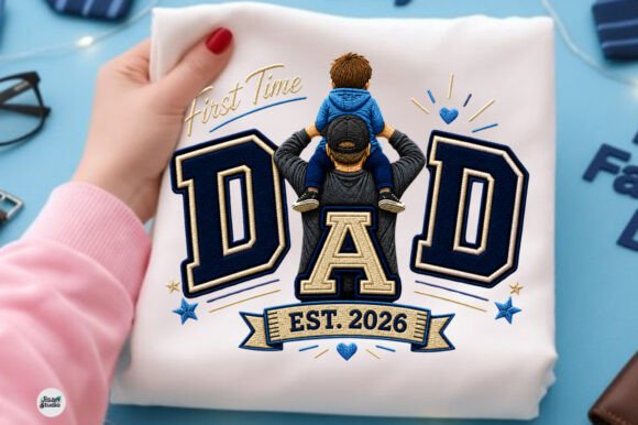 First Time Dad Est 2026 PNG Design: Mark the Milestone