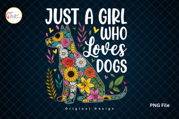 Floral Dog PNG: A Cute Puppy Lover Tshirt Design