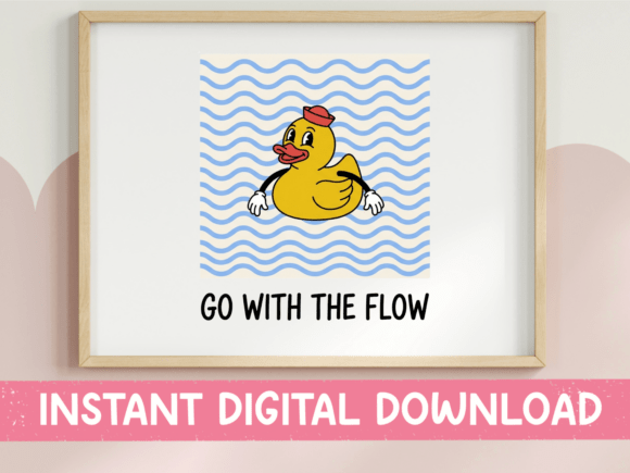 Go with the Flow SVG Design: Adorable Summer Vibes