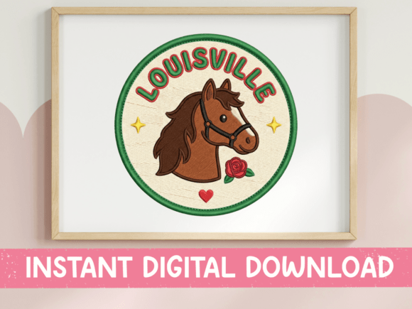 Louisville Horse Patch SVG: Capturing Derby City Charm