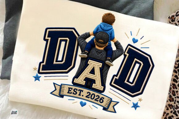 Stitch Up Your Designs: The Embroidered Dad Shirt PNG