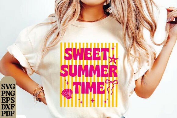 Sweet Summer Time PNG, Beach Quote SVG: Capturing Coastal Calm