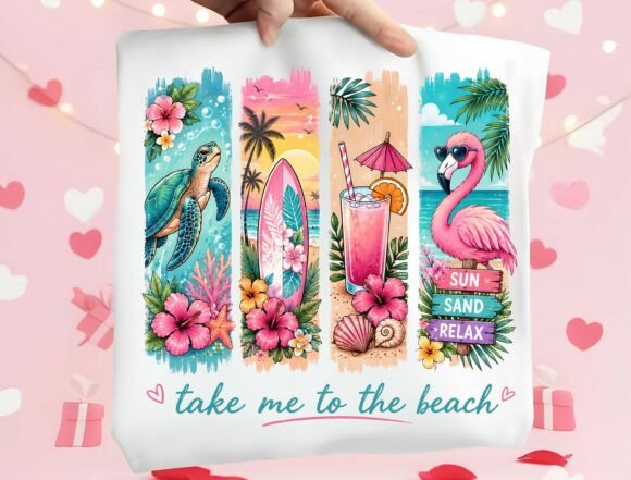 Take Me to the Beach PNG: Your Ticket to Tropical Design